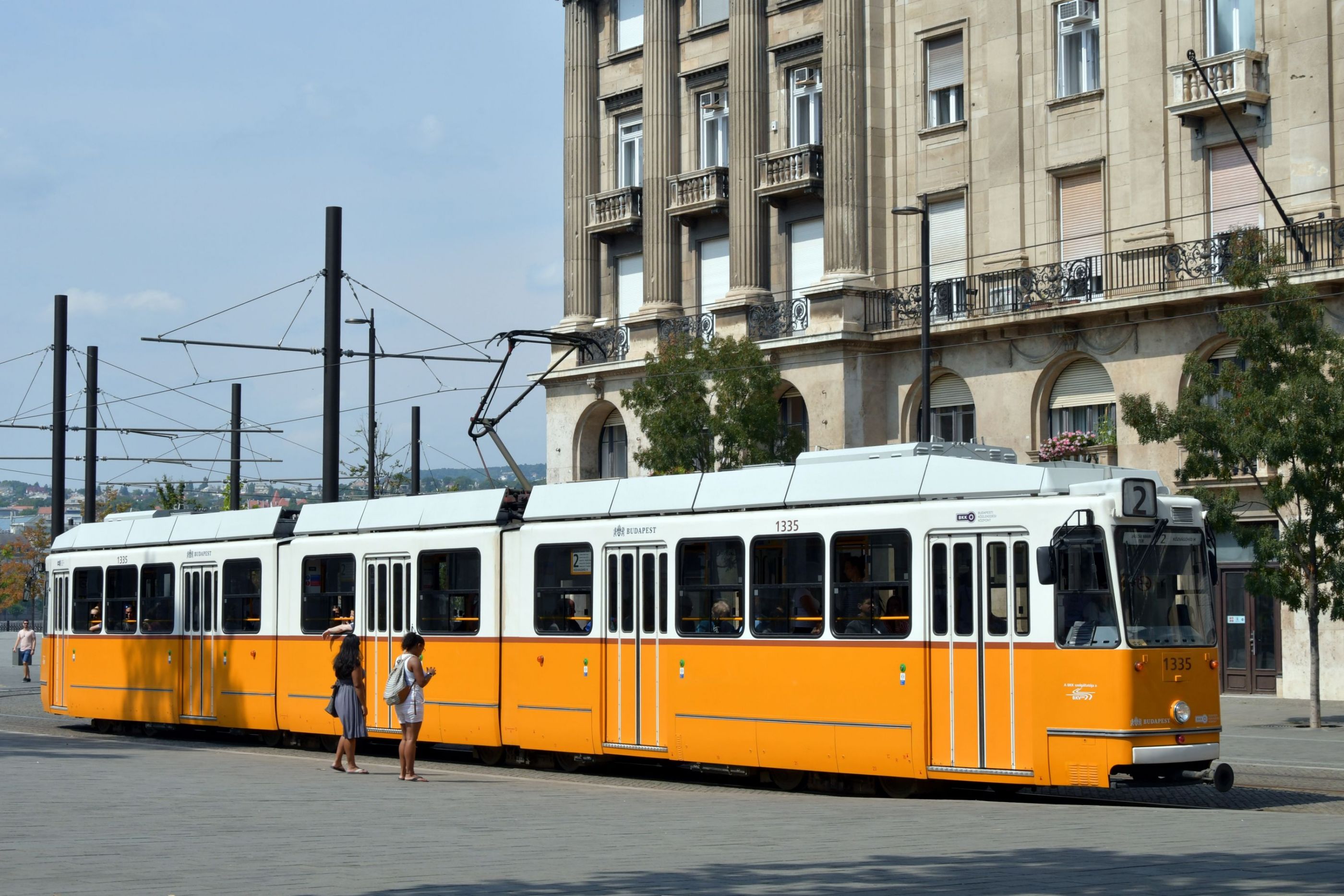 Yellow tram from Budapest